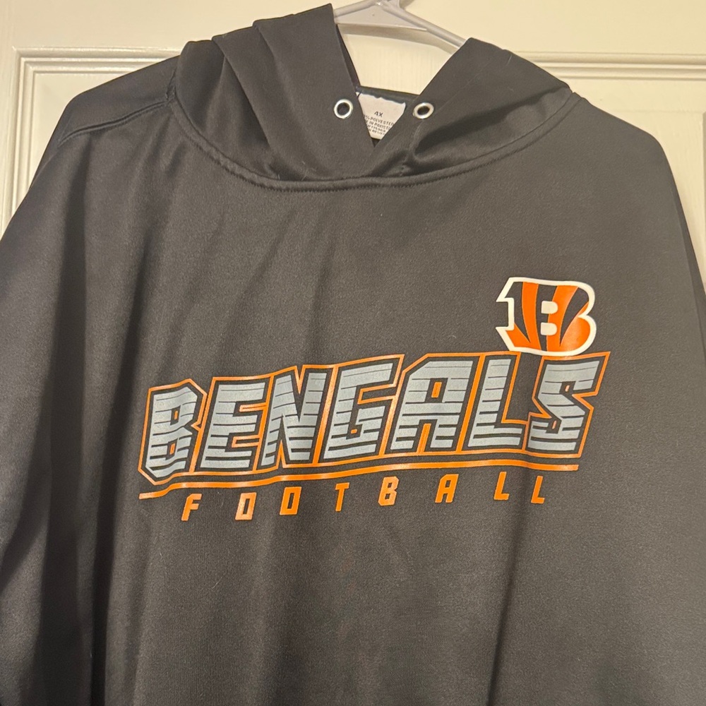 Majestic Black Bengals Football Hoodie